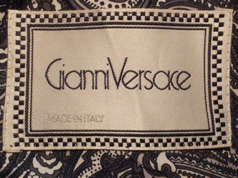 gianni versace shirt tag|vintage Versace tags.